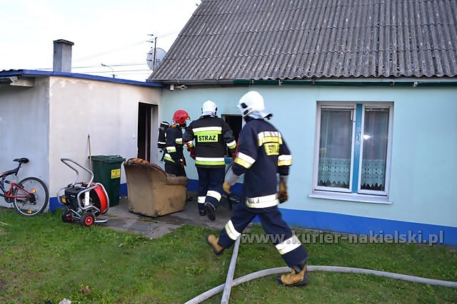 Pożar mieszkania w Paterku