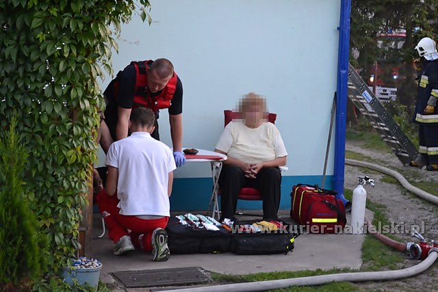 Pożar mieszkania w Paterku