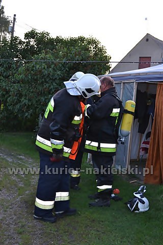 Pożar mieszkania w Paterku