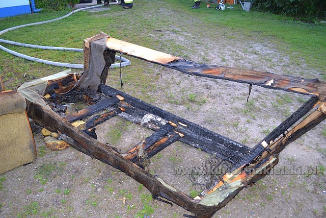 Pożar mieszkania w Paterku