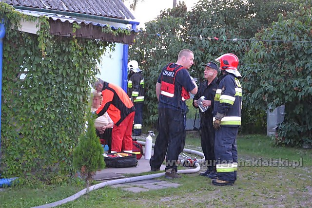 Pożar mieszkania w Paterku