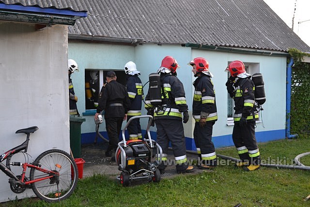 Pożar mieszkania w Paterku