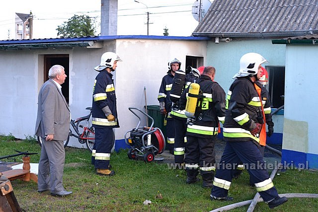 Pożar mieszkania w Paterku