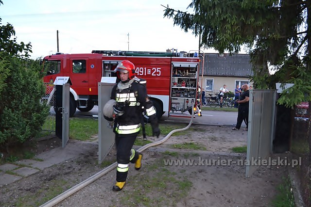 Pożar mieszkania w Paterku