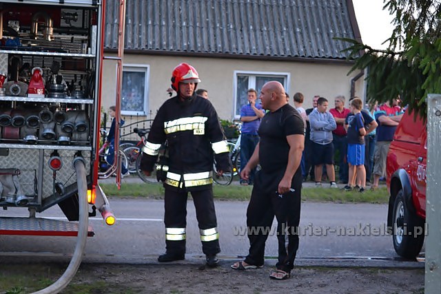 Pożar mieszkania w Paterku