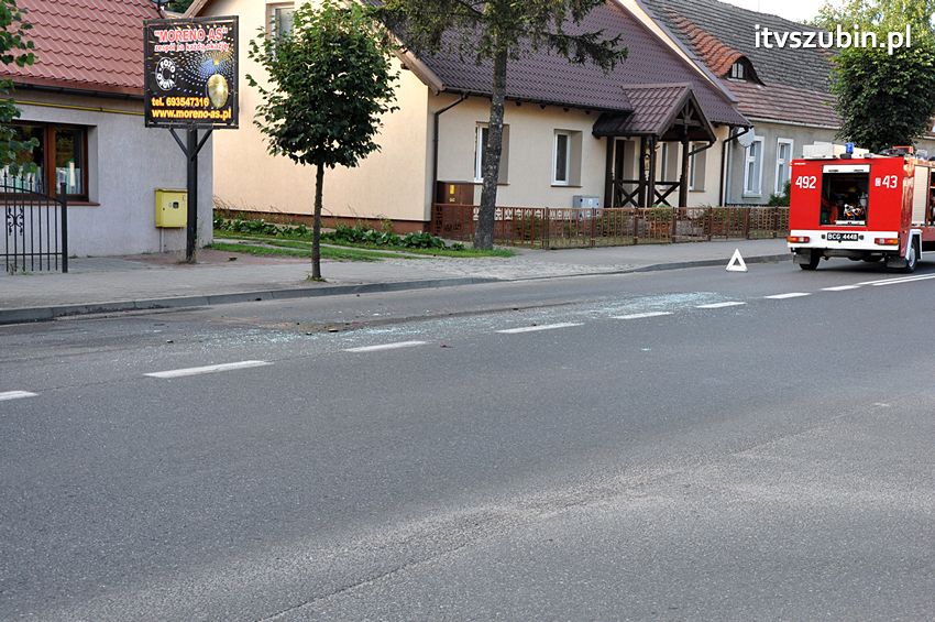 Kolizja dwóch osobówek w Szubinie