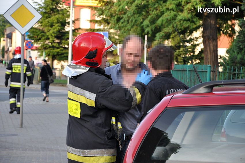 Kolizja dwóch osobówek w Szubinie