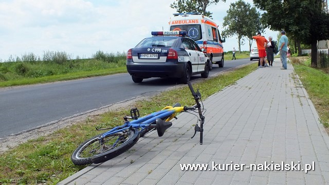 Zdarzenie drogowe na terenie gminy Nakło
