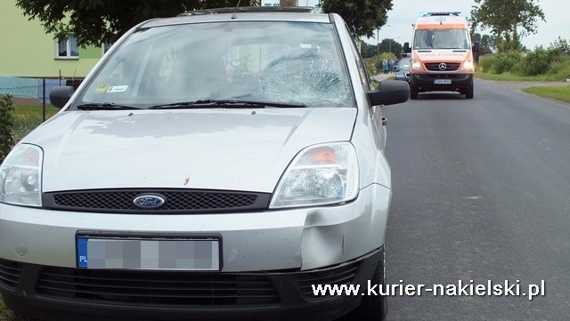 Zdarzenie drogowe na terenie gminy Nakło