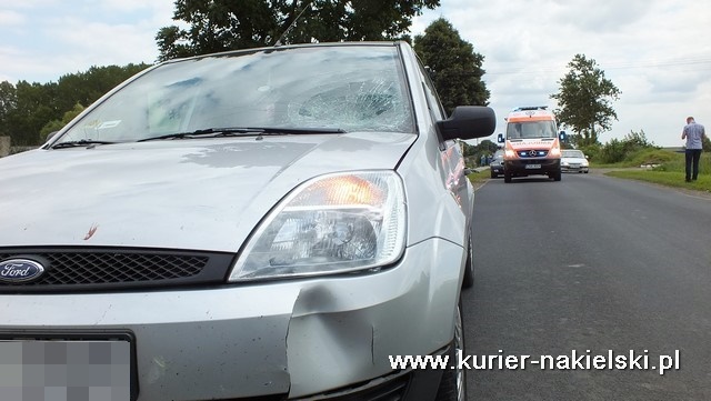 Zdarzenie drogowe na terenie gminy Nakło
