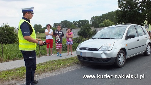 Zdarzenie drogowe na terenie gminy Nakło