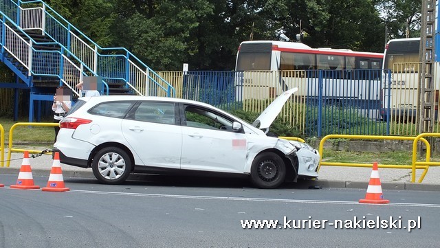 Zdarzenie drogowe na terenie gminy Nakło