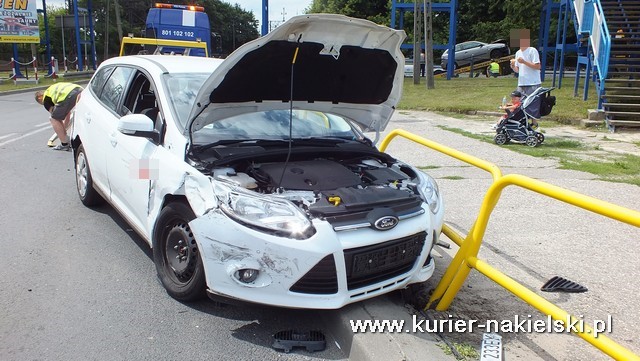 Zdarzenie drogowe na terenie gminy Nakło