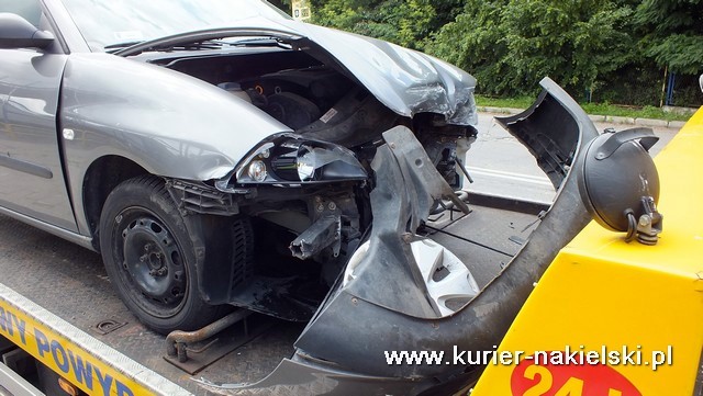 Zdarzenie drogowe na terenie gminy Nakło