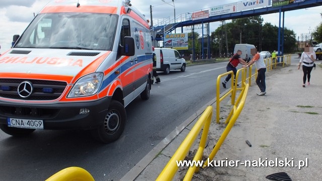 Zdarzenie drogowe na terenie gminy Nakło