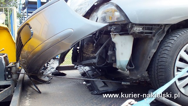 Zdarzenie drogowe na terenie gminy Nakło