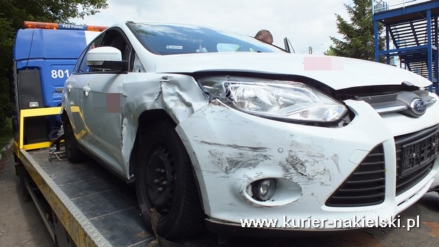 Zdarzenie drogowe na terenie gminy Nakło