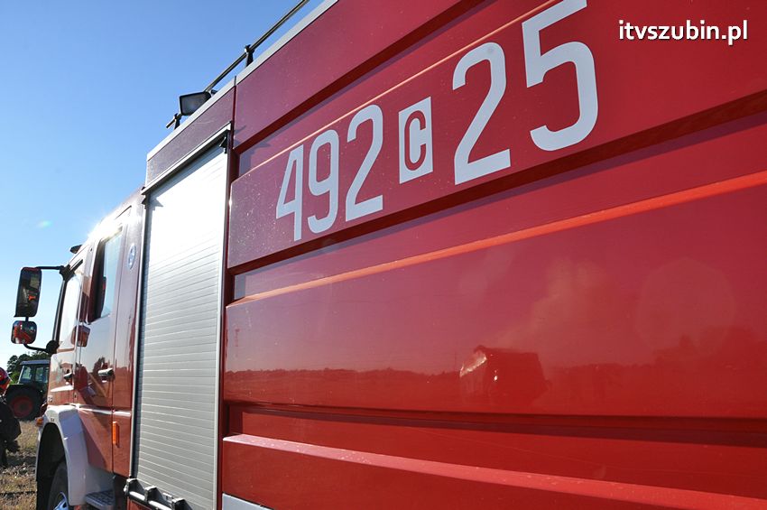 Kolejny pożar maszyny rolniczej na terenie powiatu nakielskiego