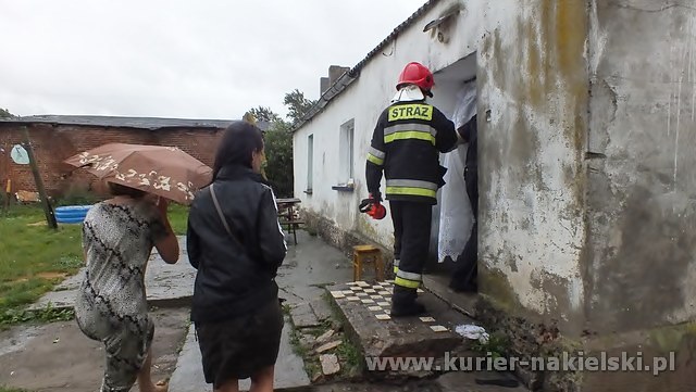Zawaliła się ściana budynku jednorodzinnego w Dębionku