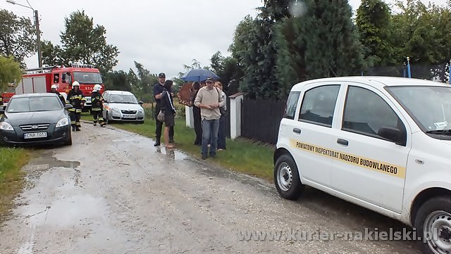 Zawaliła się ściana budynku jednorodzinnego w Dębionku