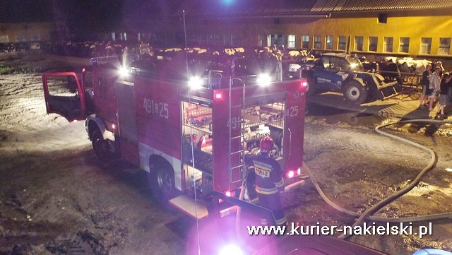 Pożar balotów słomy w RSP Olszewka