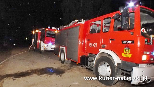 Pożar balotów słomy w RSP Olszewka