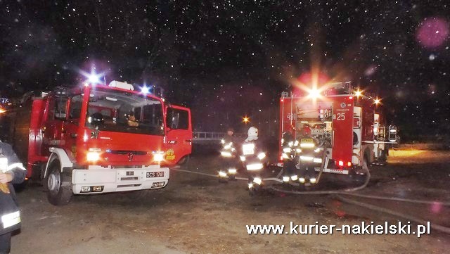 Pożar balotów słomy w RSP Olszewka