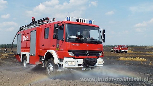 Spłonęło około 25 ha zboża na pniu