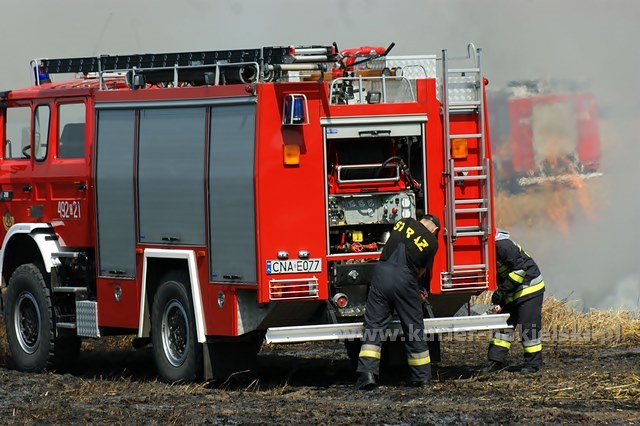 Spłonęło około 25 ha zboża na pniu