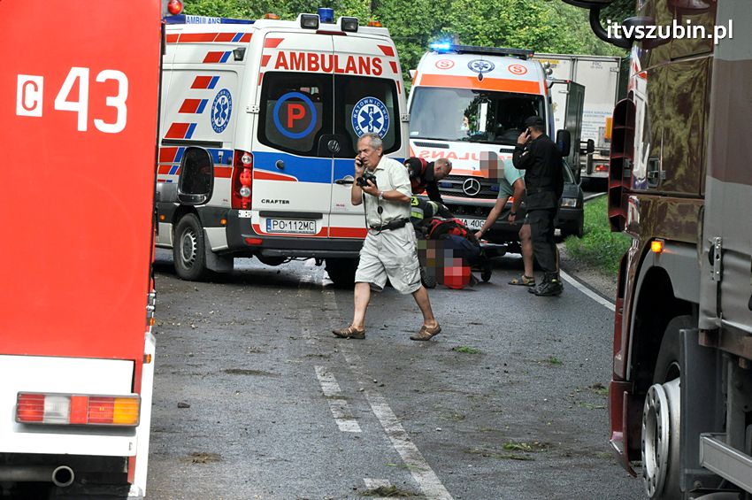 Kolizja dwóch osobówek w Godzimierzu, dwie osoby w szpitalu