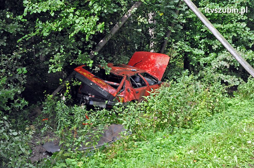 Kolizja dwóch osobówek w Godzimierzu, dwie osoby w szpitalu