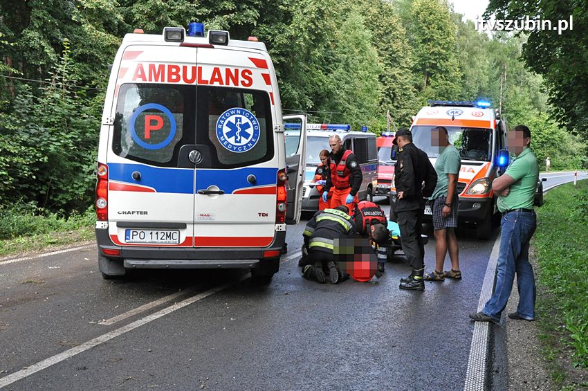 Kolizja dwóch osobówek w Godzimierzu, dwie osoby w szpitalu