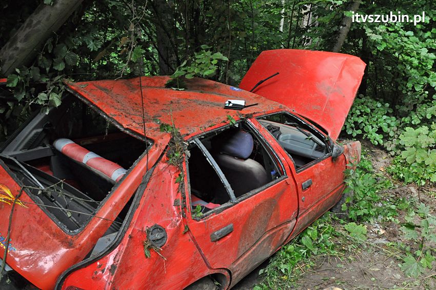 Kolizja dwóch osobówek w Godzimierzu, dwie osoby w szpitalu