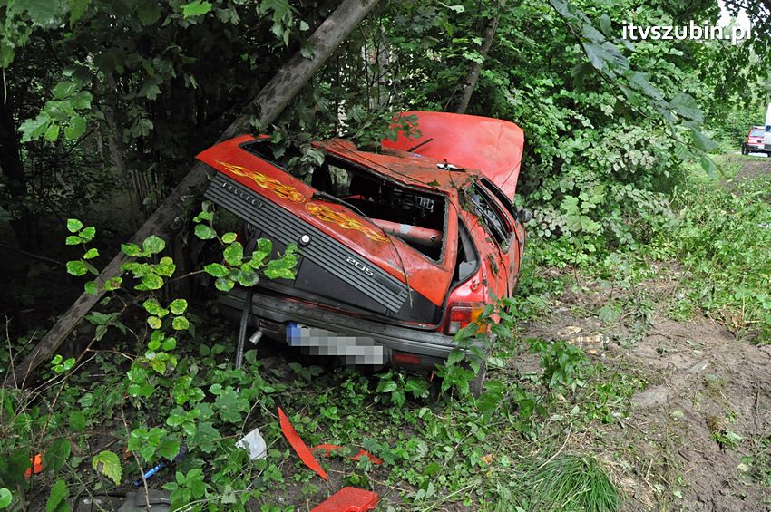 Kolizja dwóch osobówek w Godzimierzu, dwie osoby w szpitalu