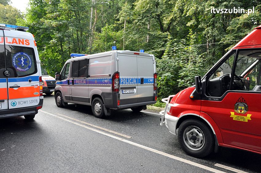 Kolizja dwóch osobówek w Godzimierzu, dwie osoby w szpitalu