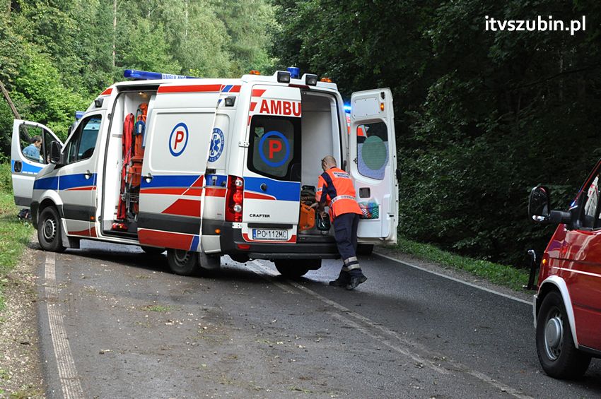 Kolizja dwóch osobówek w Godzimierzu, dwie osoby w szpitalu