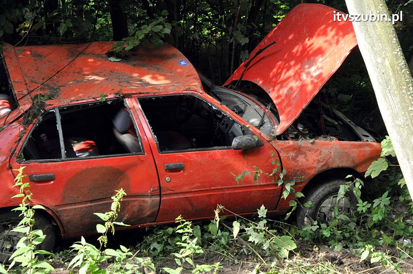 Kolizja dwóch osobówek w Godzimierzu, dwie osoby w szpitalu