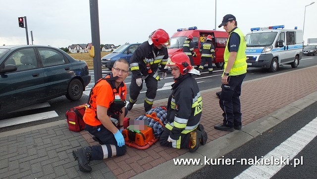 Kolizja na skrzyżowaniu Karnowskiej z obwodnicą Nakła nad Notecią