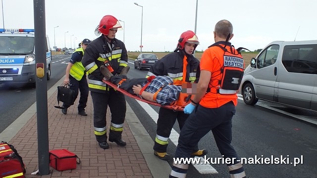 Kolizja na skrzyżowaniu Karnowskiej z obwodnicą Nakła nad Notecią