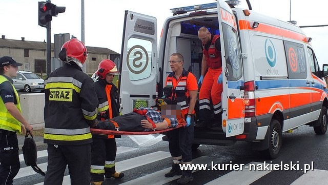 Kolizja na skrzyżowaniu Karnowskiej z obwodnicą Nakła nad Notecią