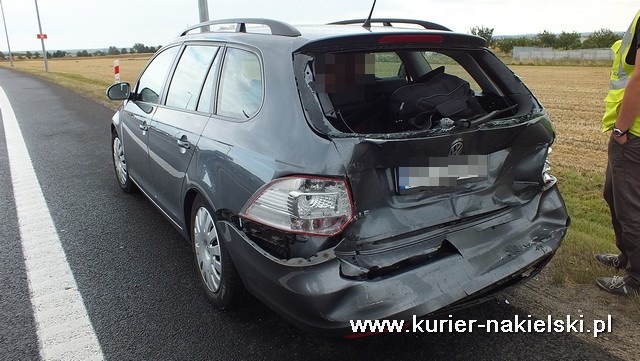 Kolizja na skrzyżowaniu Karnowskiej z obwodnicą Nakła nad Notecią