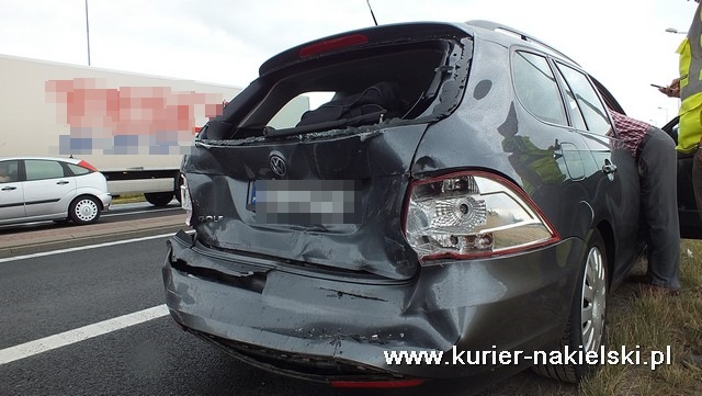 Kolizja na skrzyżowaniu Karnowskiej z obwodnicą Nakła nad Notecią