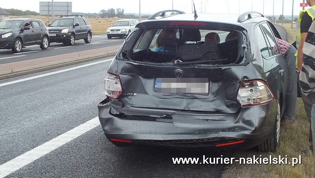 Kolizja na skrzyżowaniu Karnowskiej z obwodnicą Nakła nad Notecią