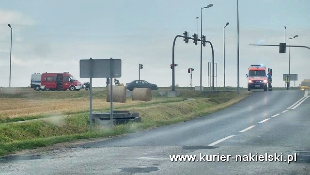 Kolizja na skrzyżowaniu Karnowskiej z obwodnicą Nakła nad Notecią