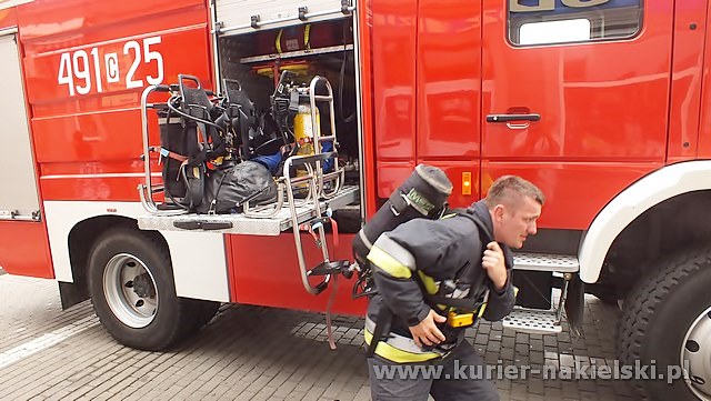 Pożar mieszkania na Rynku w Nakle nad Notecią