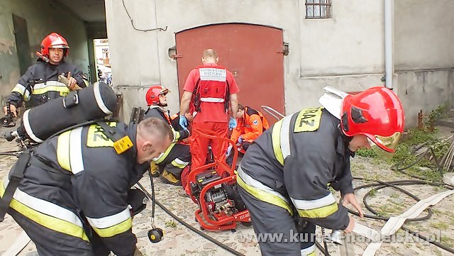 Pożar mieszkania na Rynku w Nakle nad Notecią