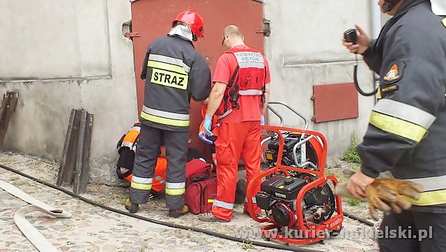 Pożar mieszkania na Rynku w Nakle nad Notecią