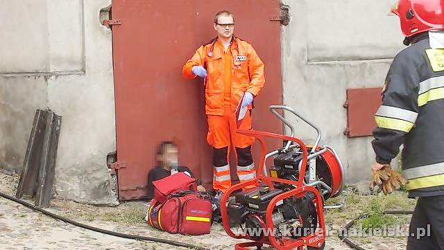 Pożar mieszkania na Rynku w Nakle nad Notecią