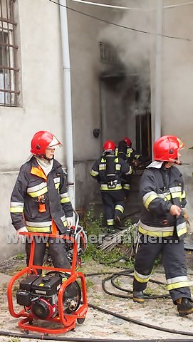 Pożar mieszkania na Rynku w Nakle nad Notecią