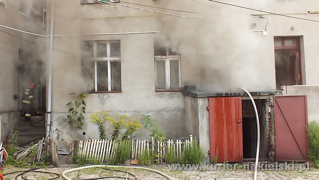 Pożar mieszkania na Rynku w Nakle nad Notecią